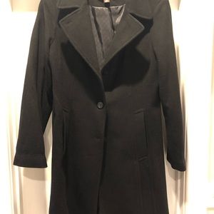Anne Klein dress coat. Black